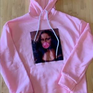 Pink Mona Lisa Hoodie